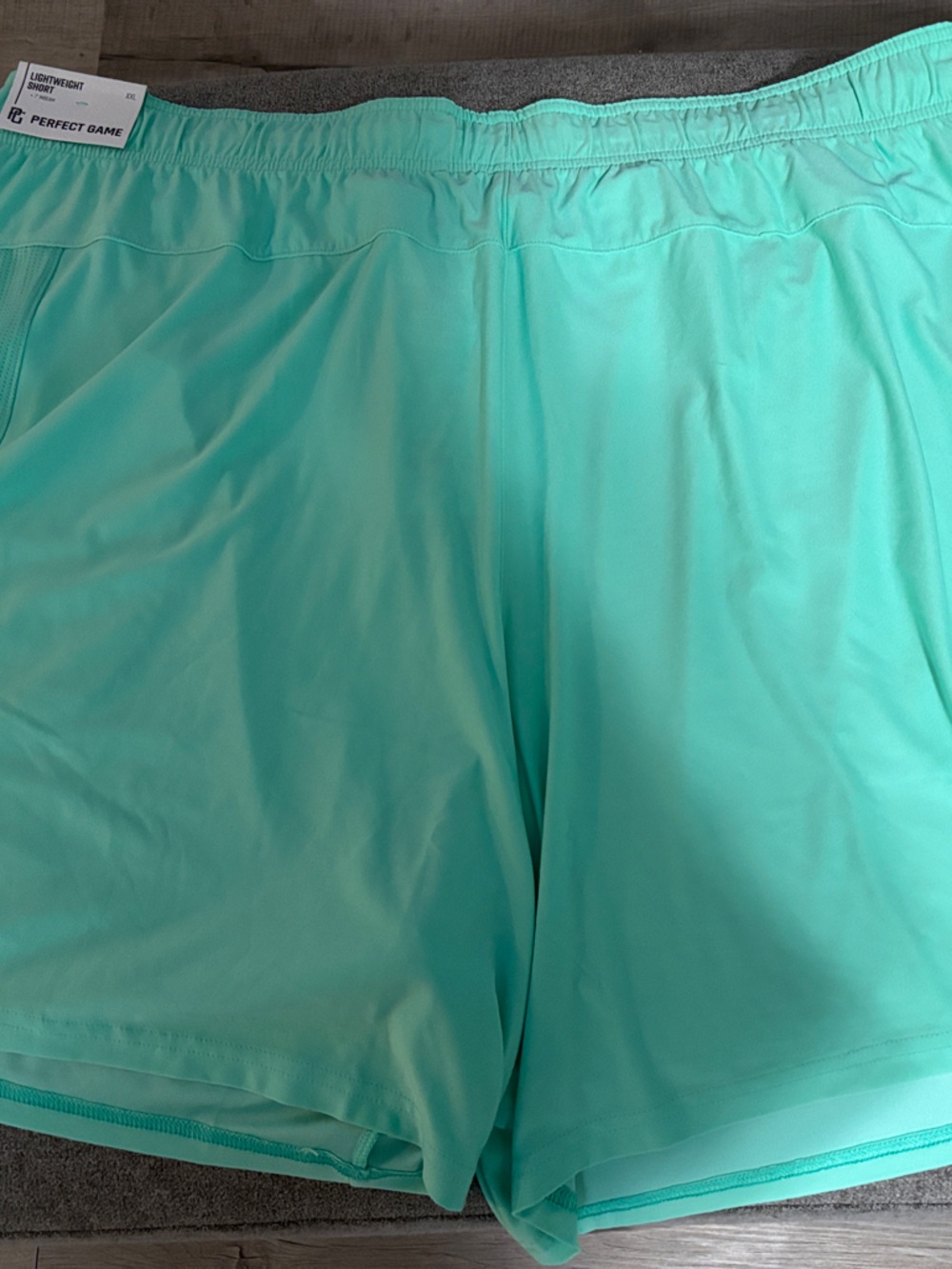 Perfect Game Men’s Athletic Shorts in Mint Green - Performance Fit